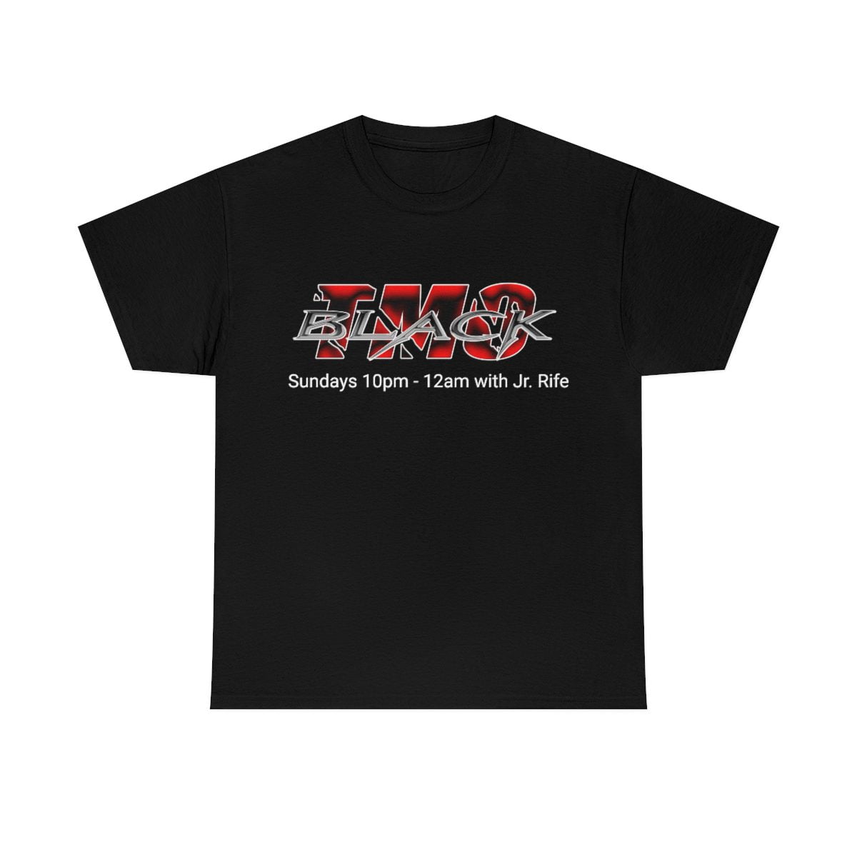 TMO Black Radio Show with TMO Radio Back Short Sleeve T-shirt (5000D)