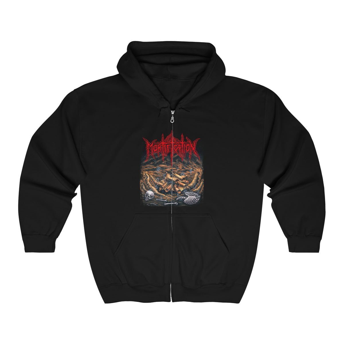 Mortification - Scrolls Of The Megilloth Full Zip Hooded Sweatshirt