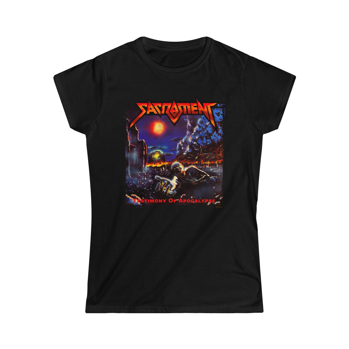 Sacrament - Testimony of Apocalypse Women's Short Sleeve Tshirt 64000LD