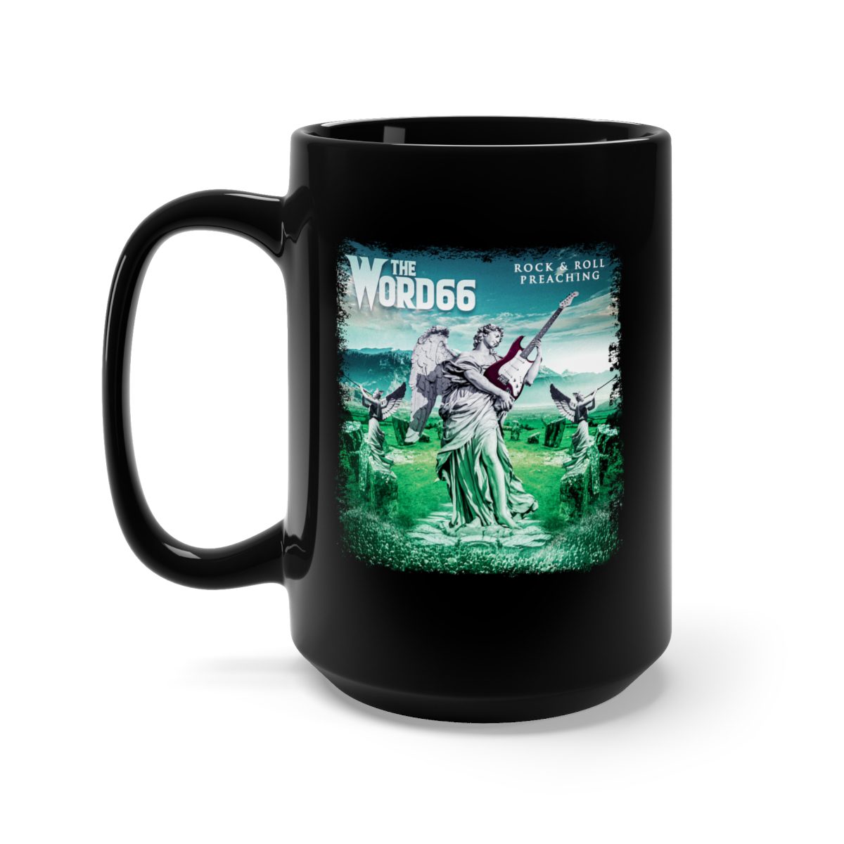 The Word66 -  Rock And Roll Preaching 15oz Black Mug