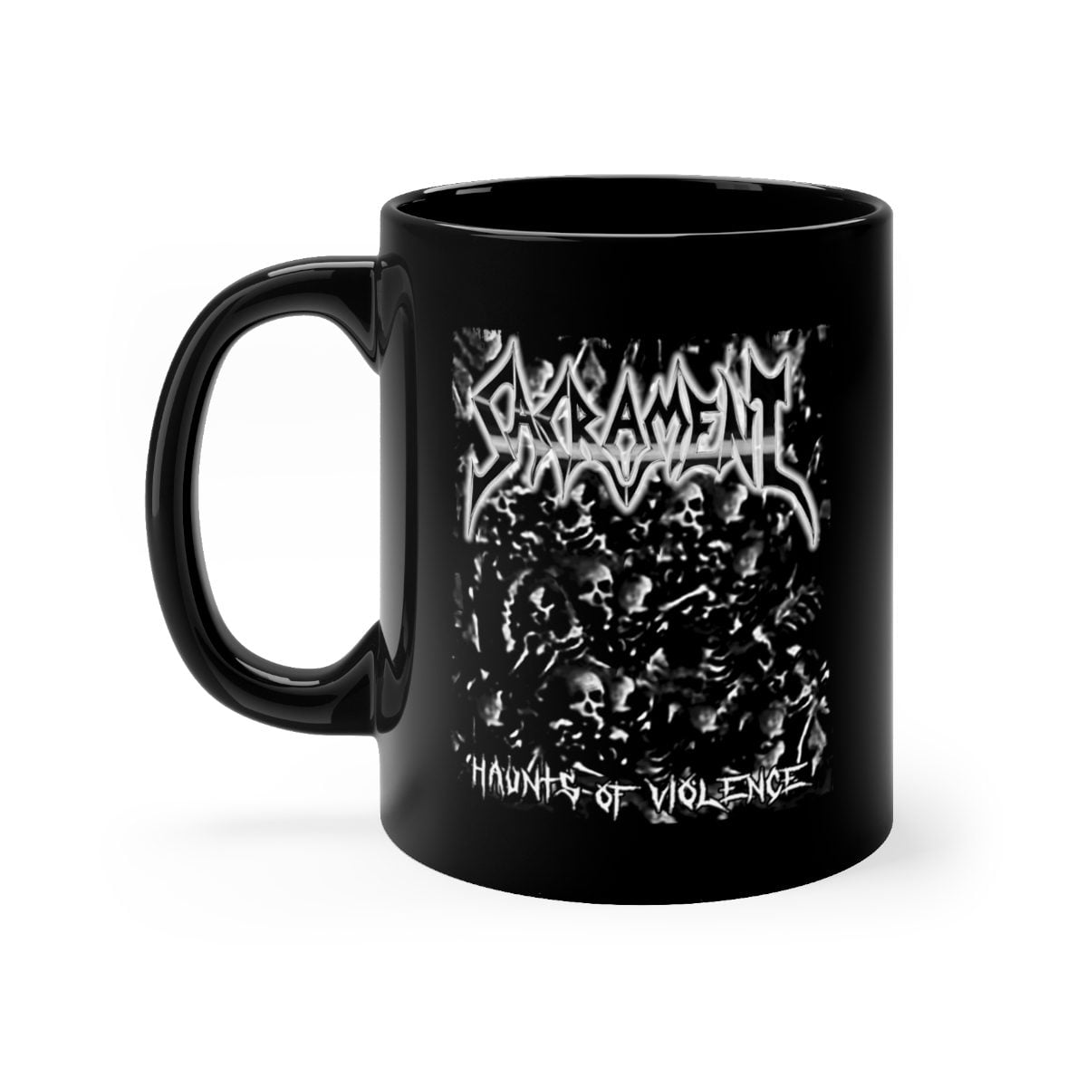 Sacrament - Haunts of Violence Skulls 11oz Black mug