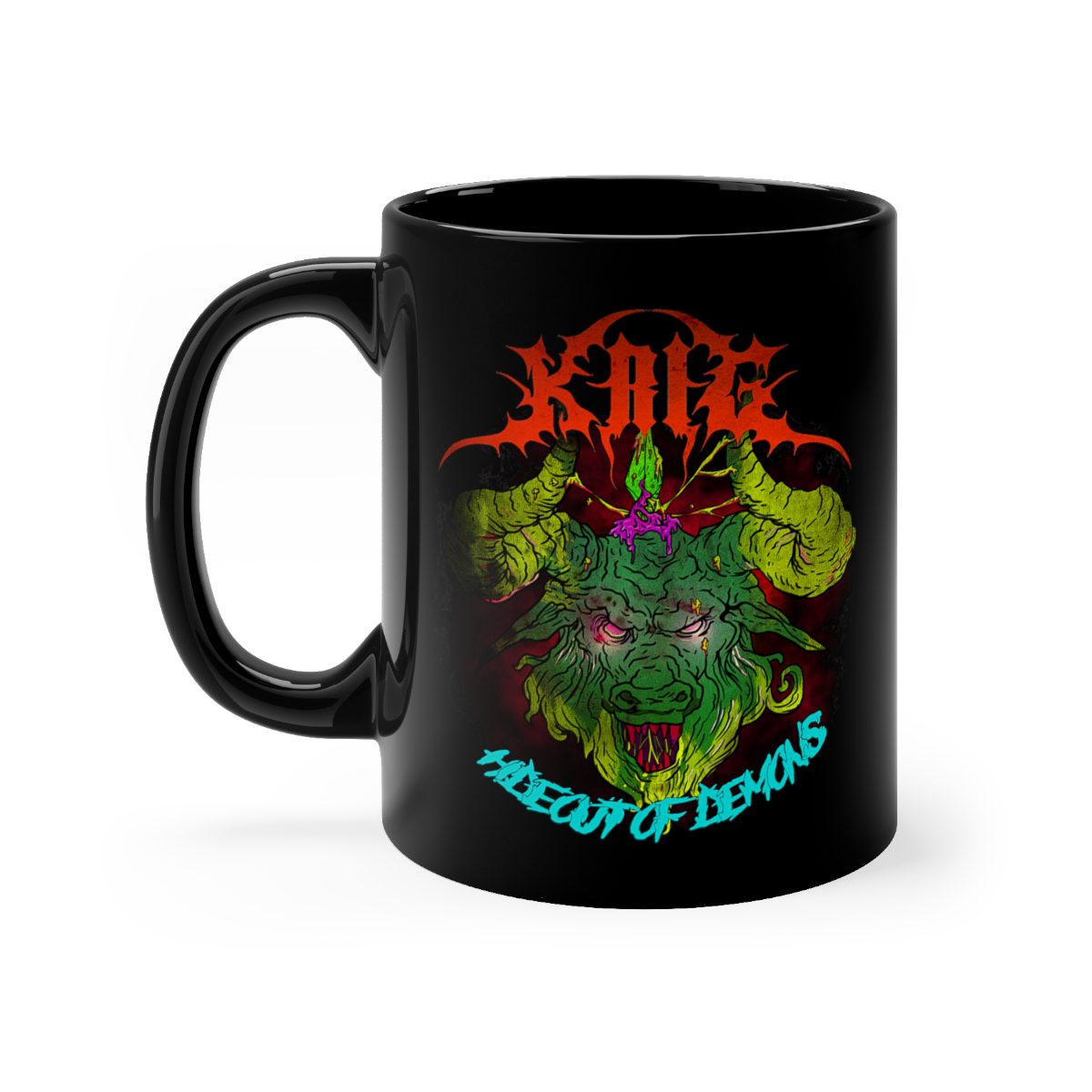 Krig - Hideout of Demons V2 Black mug 11oz