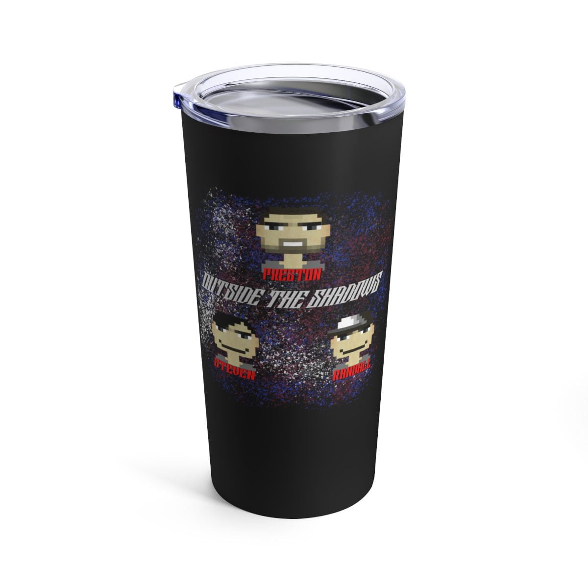 Outside the Shadows Big Pixel 20oz Stainless Steel Tumbler