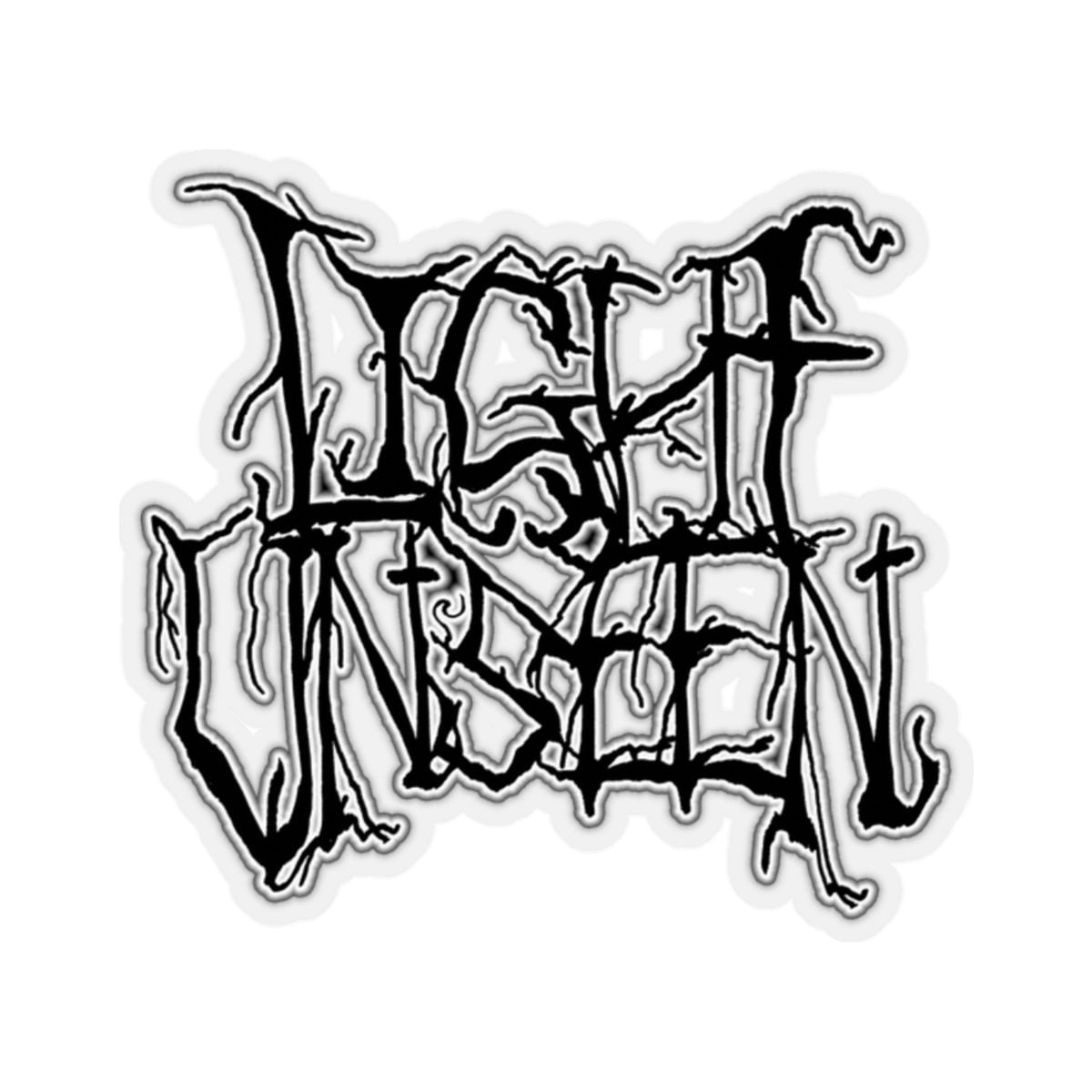 Light Unseen Early Logo Die Cut Stickers