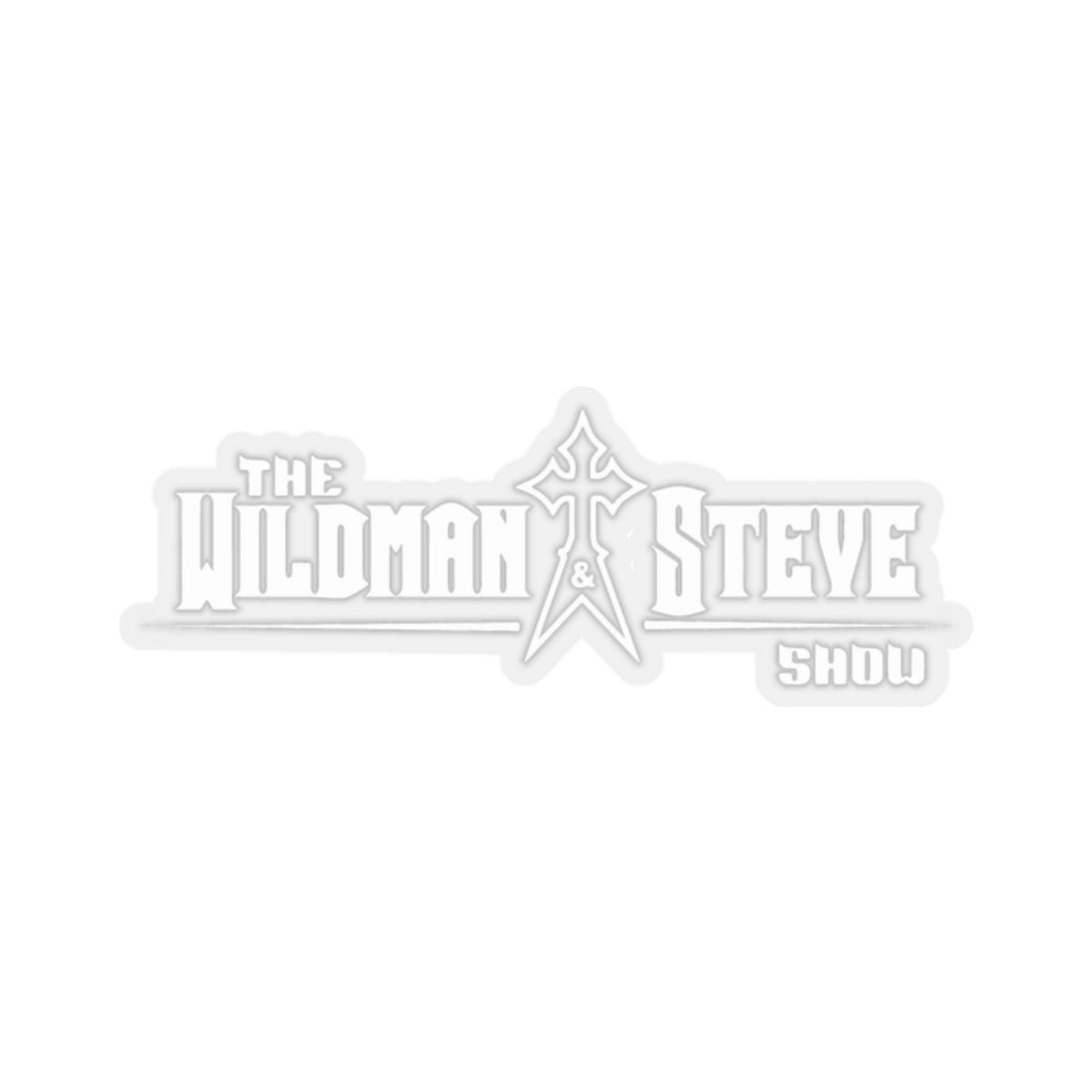 The Wildman and Steve Show Logo Die Cut Stickers