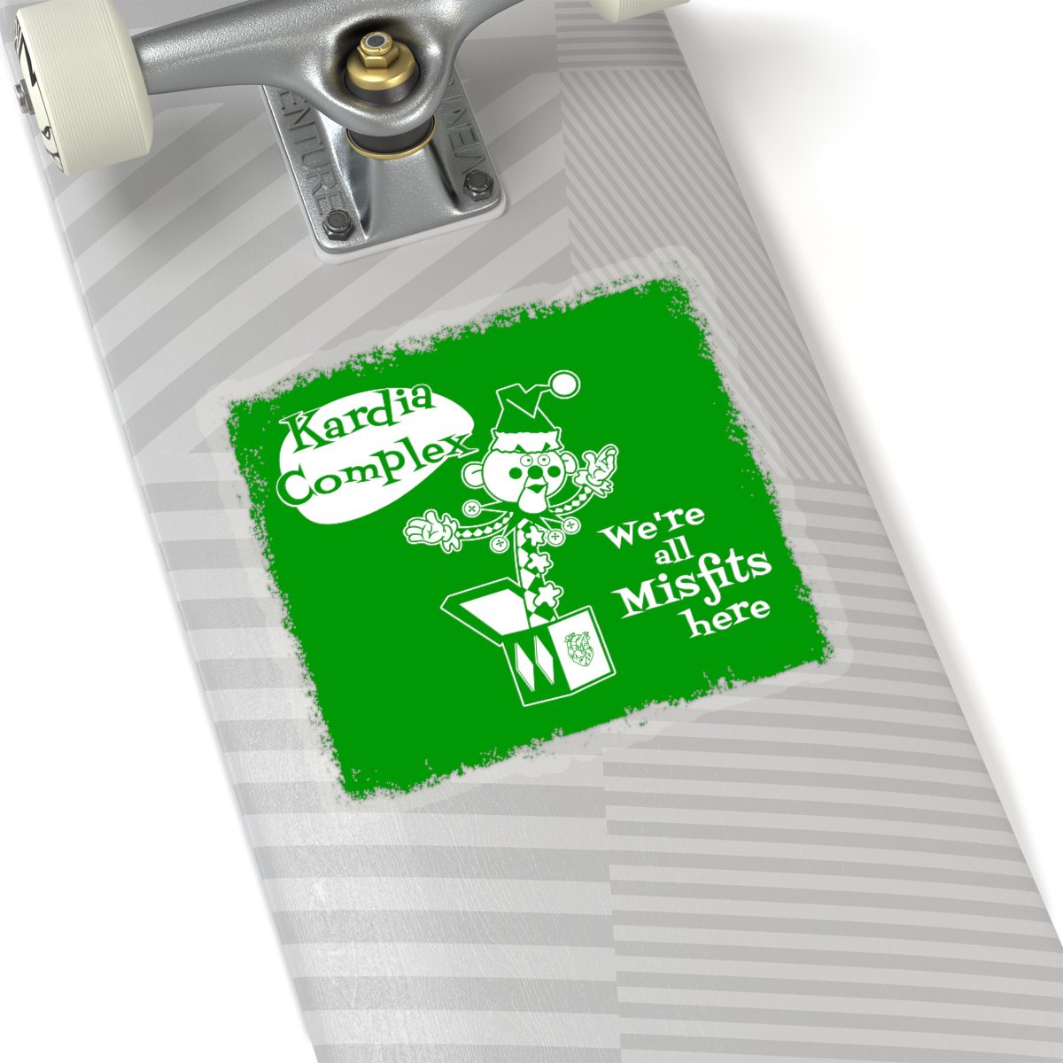 Kardia Complex - We're All Misfits Here Green Edition Die Cut Stickers