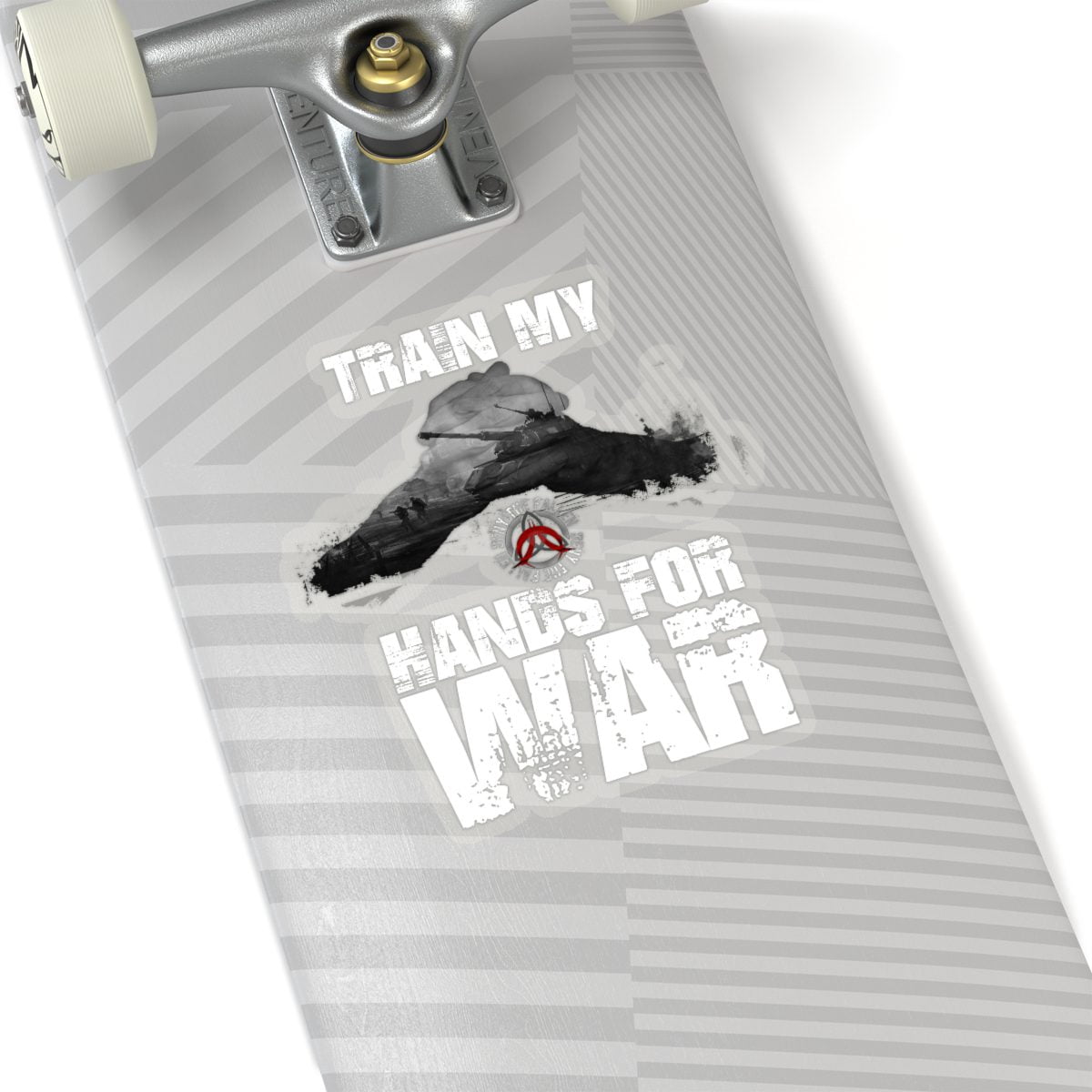 Deny The Fallen - Hands For War Black and White Version Die Cut Stickers