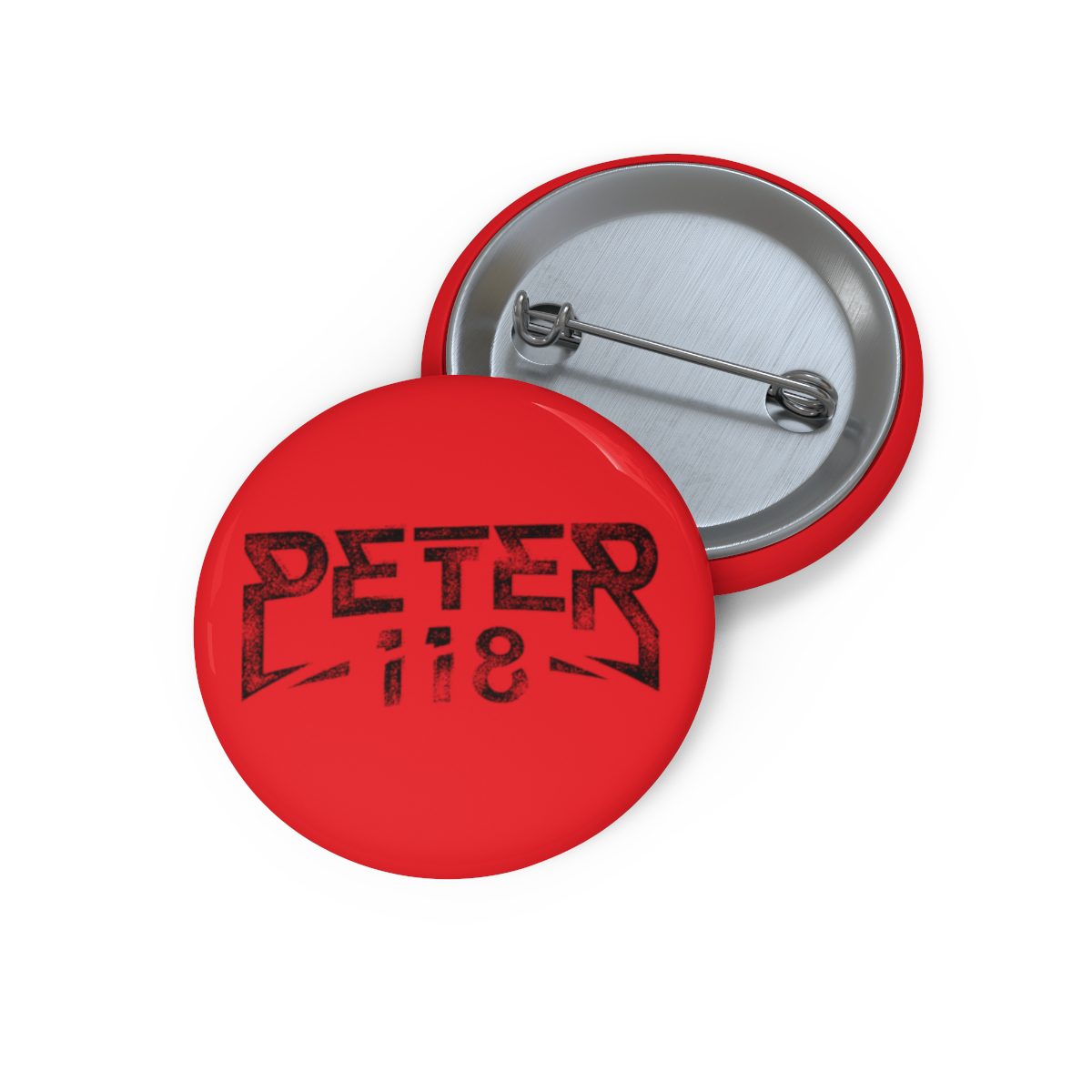 Peter118 Logo Pin Buttons (Red)