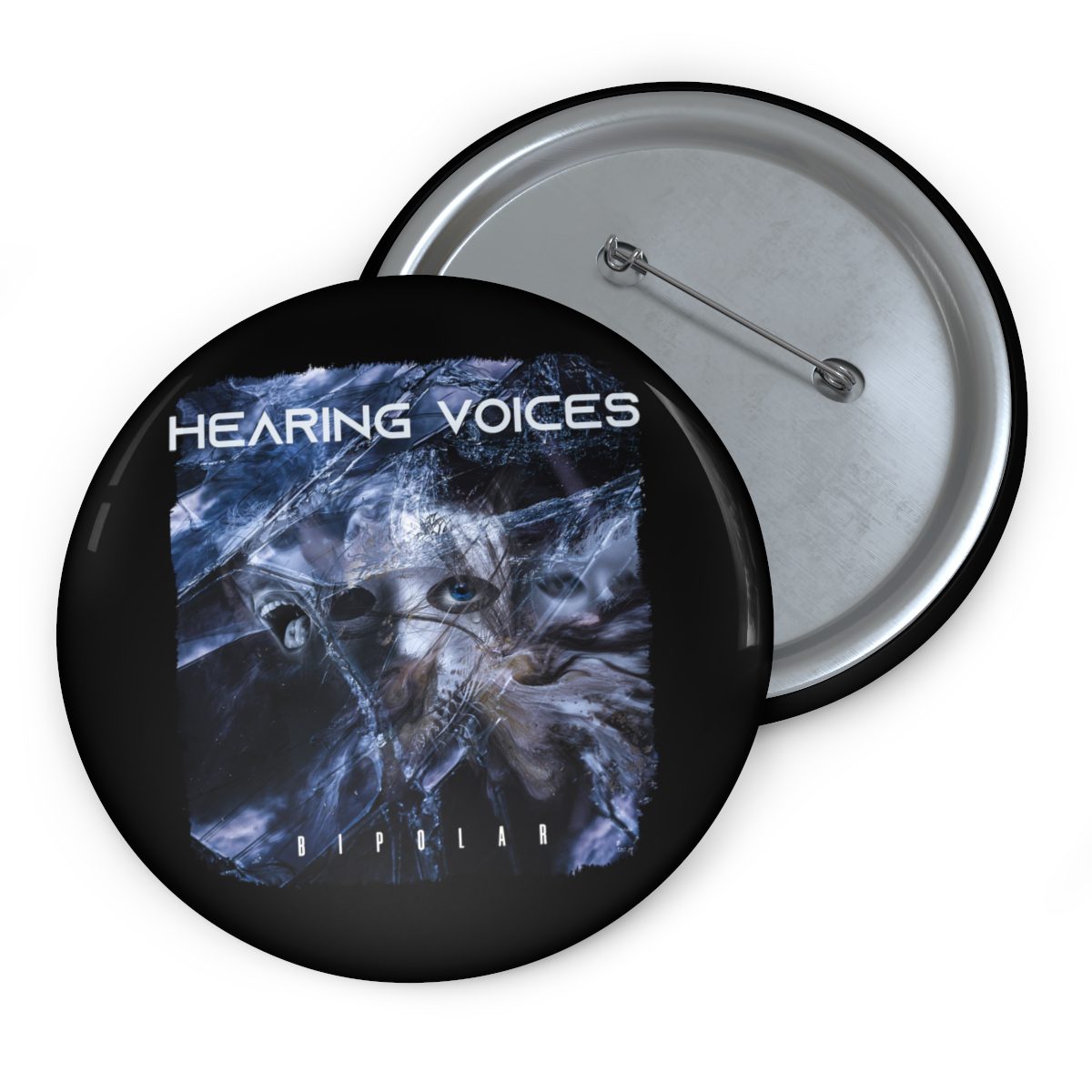 Hearing Voices - Bipolar Pin Buttons