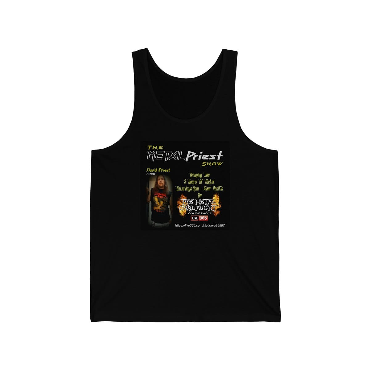 The Metal Priest Dbl Sided Unisex Jersey Tank