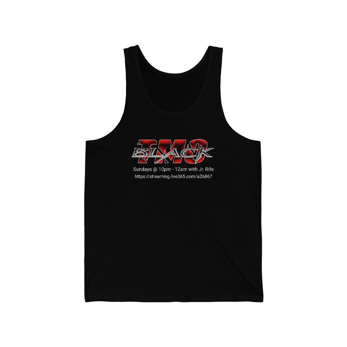 TMO Black Single sided Unisex Jersey Tank