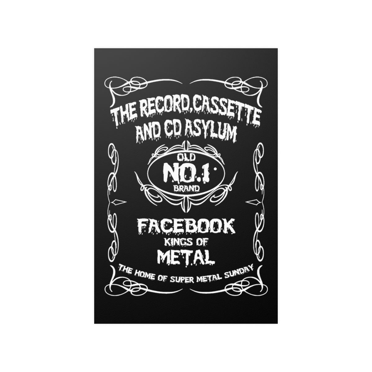 The Record, Cassette, and CD Asylum - Facebook Kings Posters