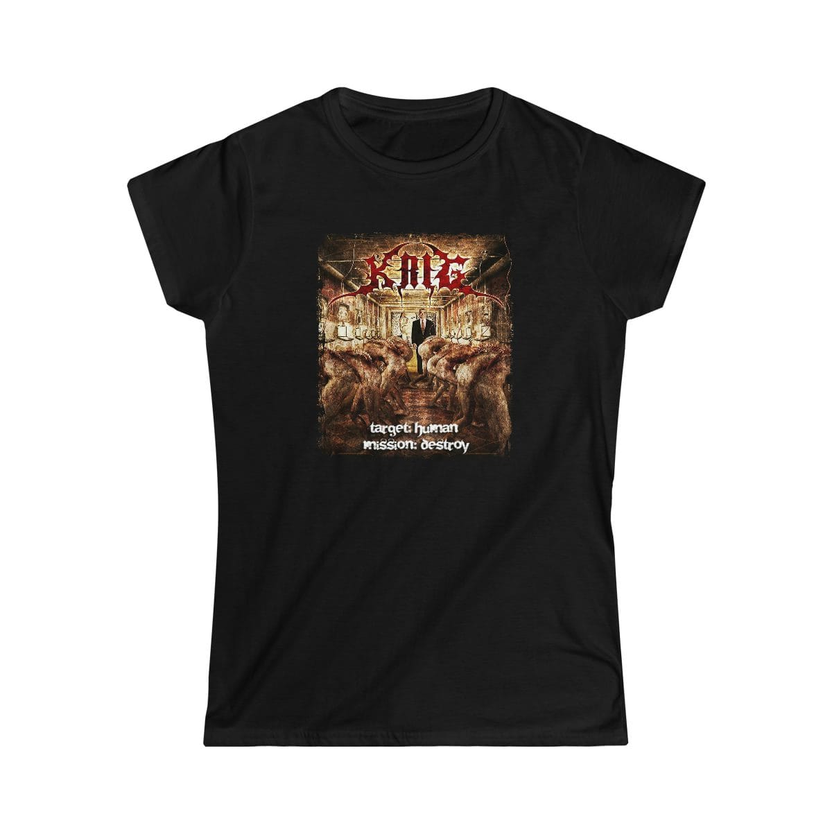 Krig - Target Human Mission Destroy Women's Short Sleeve Tshirt