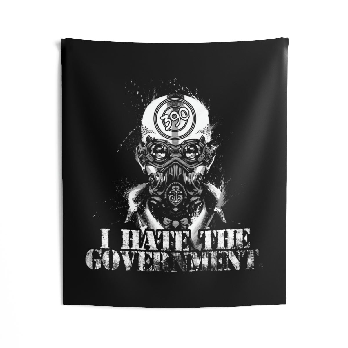 390 - I Hate the Government Indoor Wall Tapestries