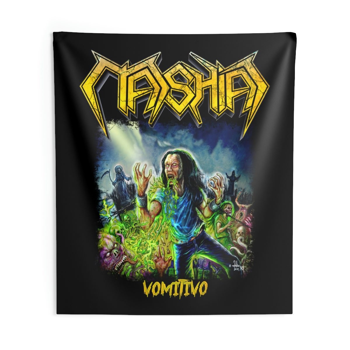 Mashiaj - Vomitivo Indoor Wall Tapestries