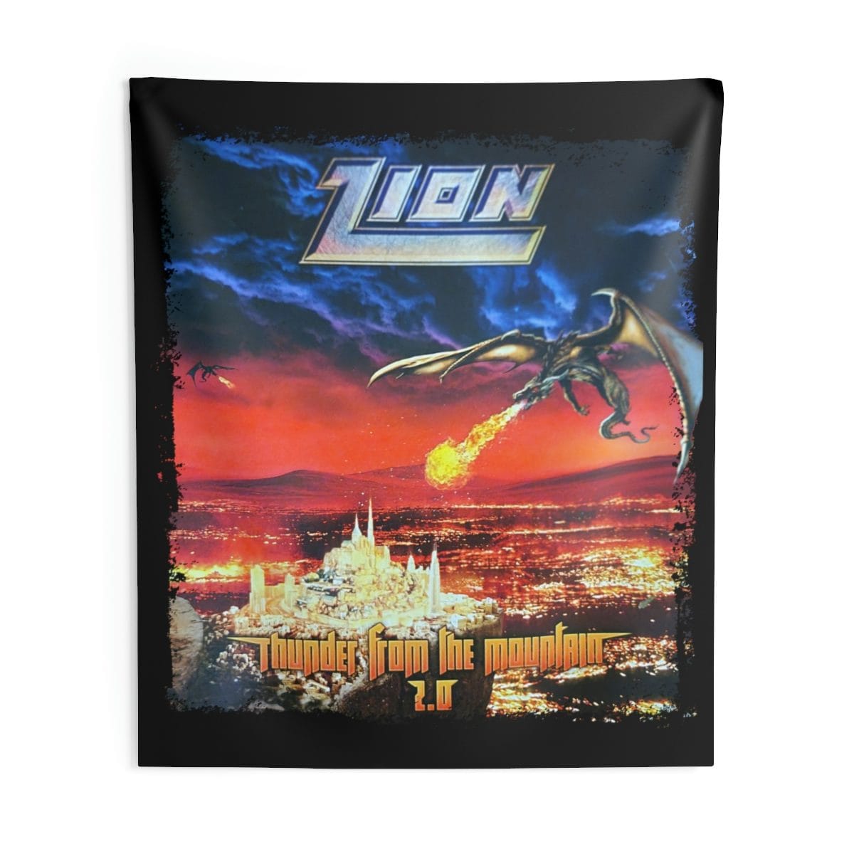 Zion - Thunder From The Mountain 2.0 Indoor Wall Tapestries
