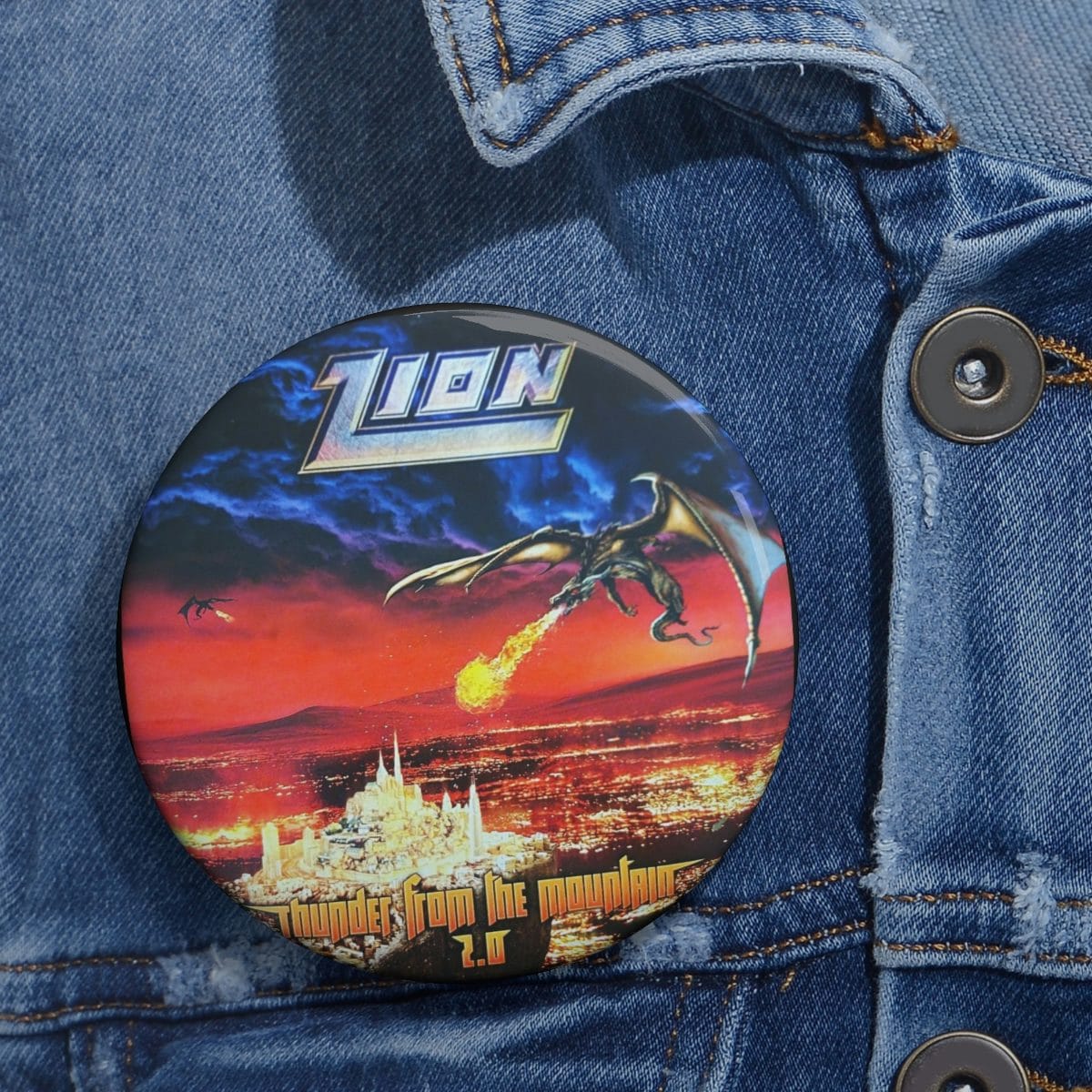 Zion - Thunder From The Mountain 2.0 Pin Buttons