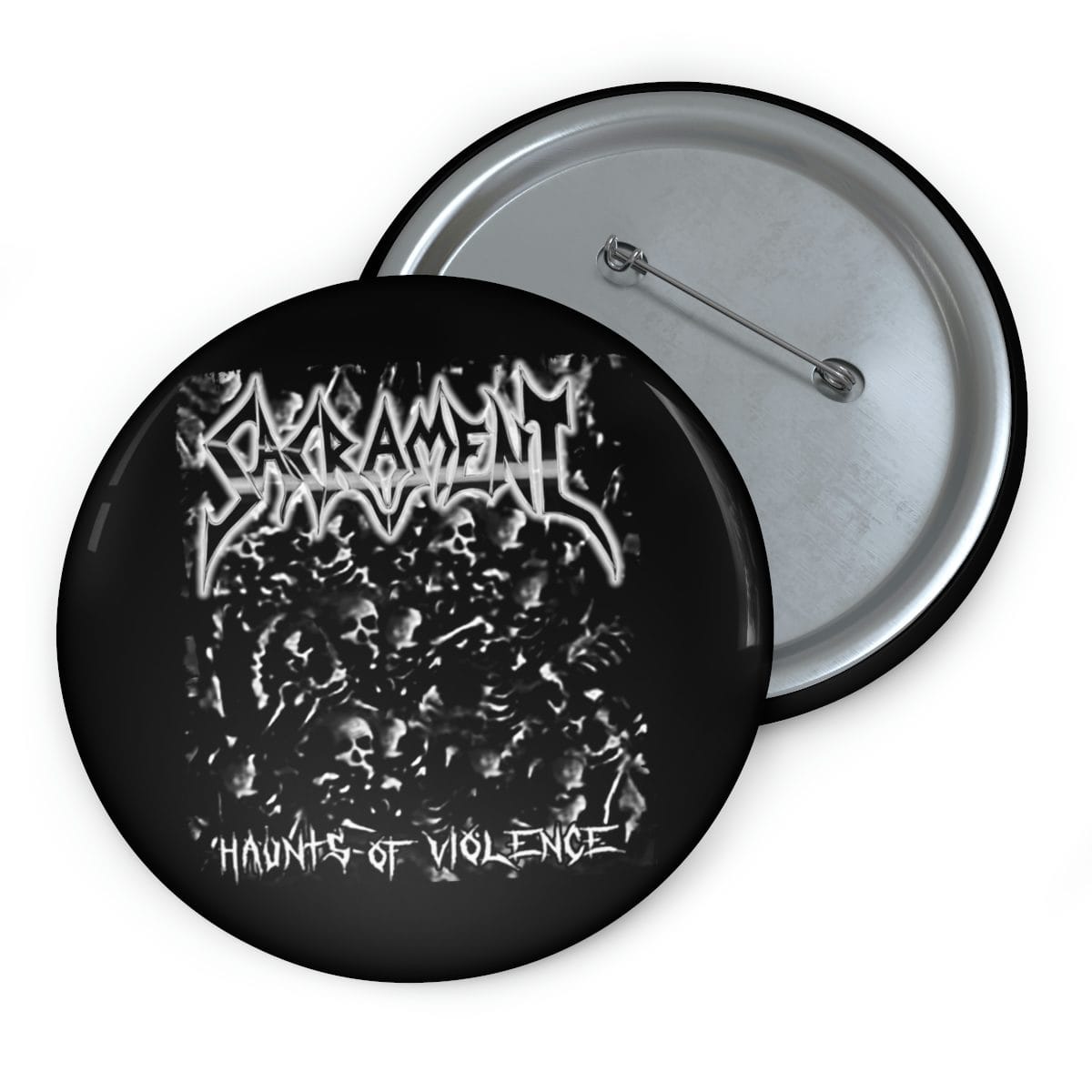 Sacrament - Haunts of Violence Skulls Pin Buttons