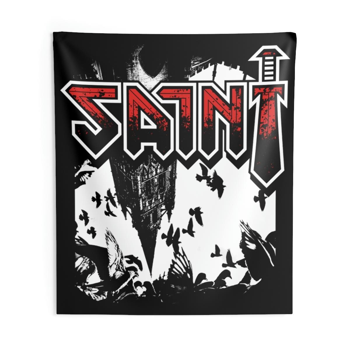 Saint - Heaven Fell Indoor Wall Tapestries