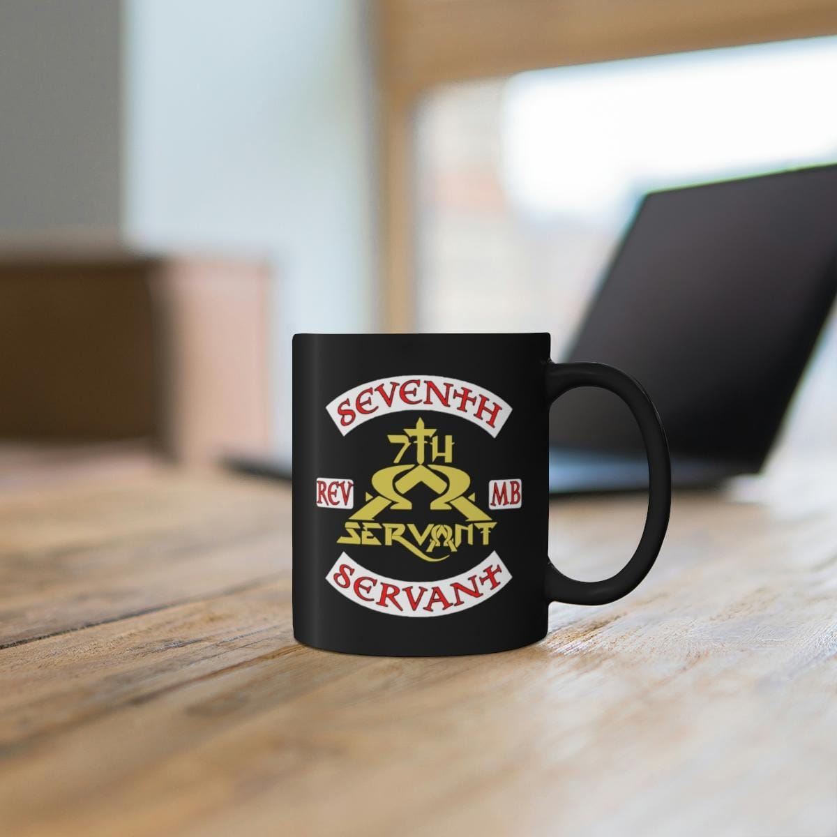 Seventh Servant Biker 11oz Black mug