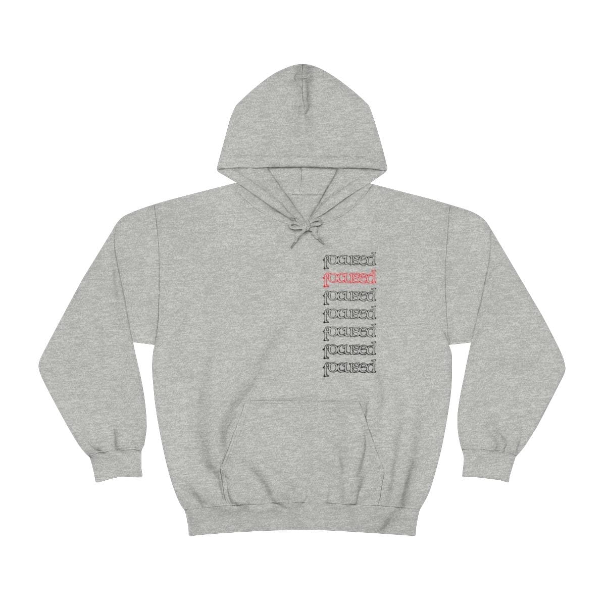 focused - Long Beach Spirit Filled Hardcore Pullover Hooded Sweatshirt (2 Sided)