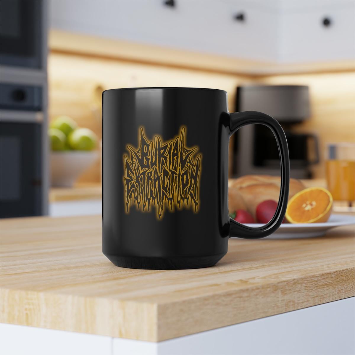 Burial Extraction - A Shadow Of Things To Come Logo 15oz Black Mug