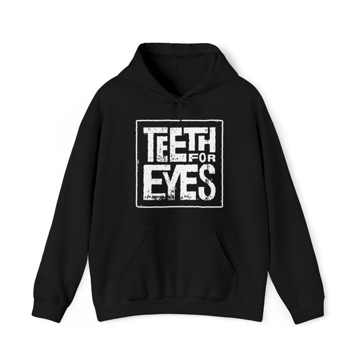 Teeth For Eyes Square Logo Hooded Sweatshirt