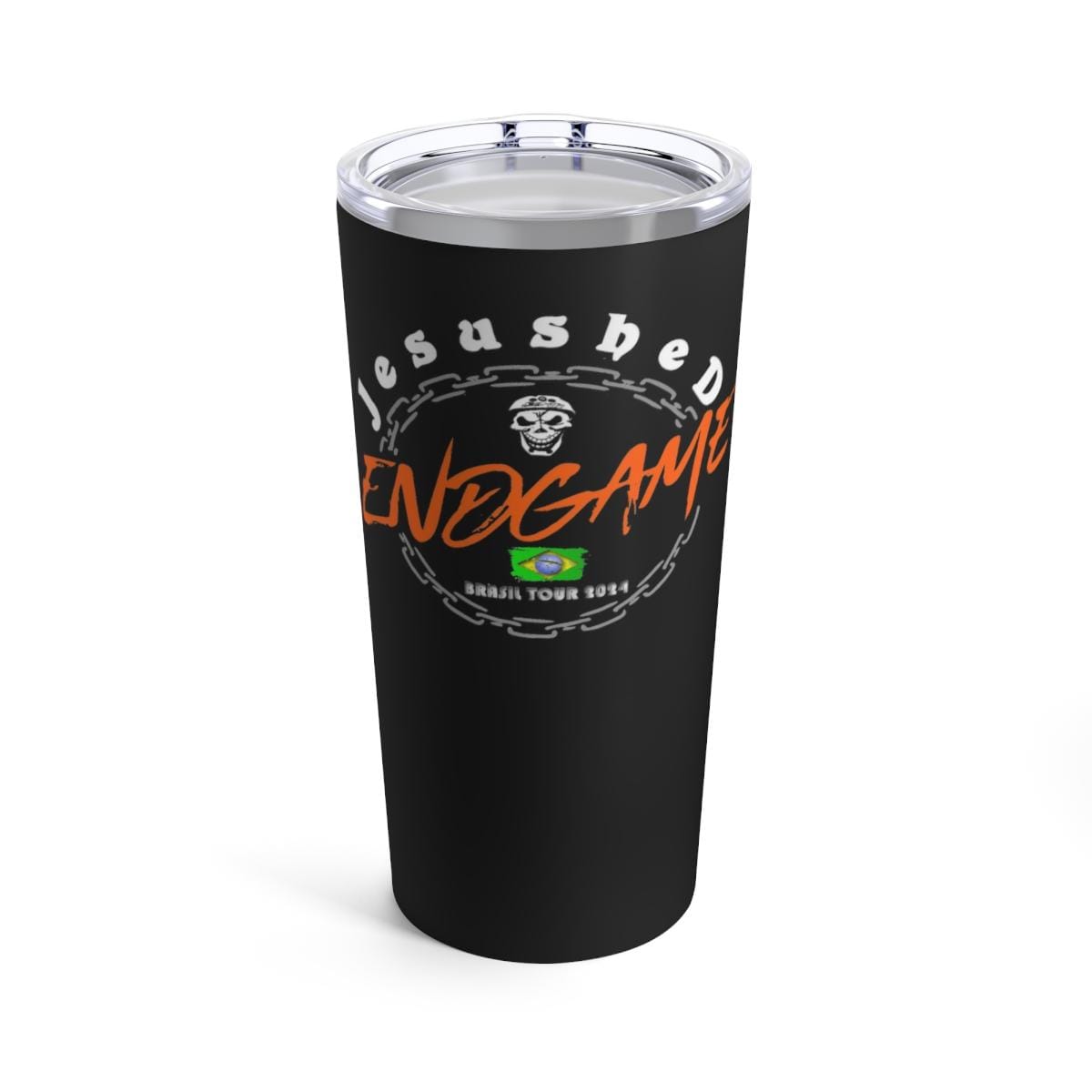 Jesushed - Endgame Brazil Tour 2024 Orange/Black 20oz Stainless Steel Tumbler