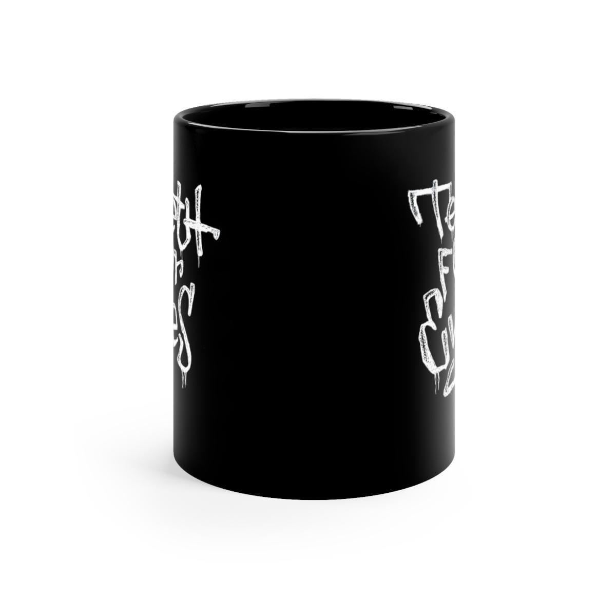Teeth For Eyes Graffiti Logo 11oz Black mug