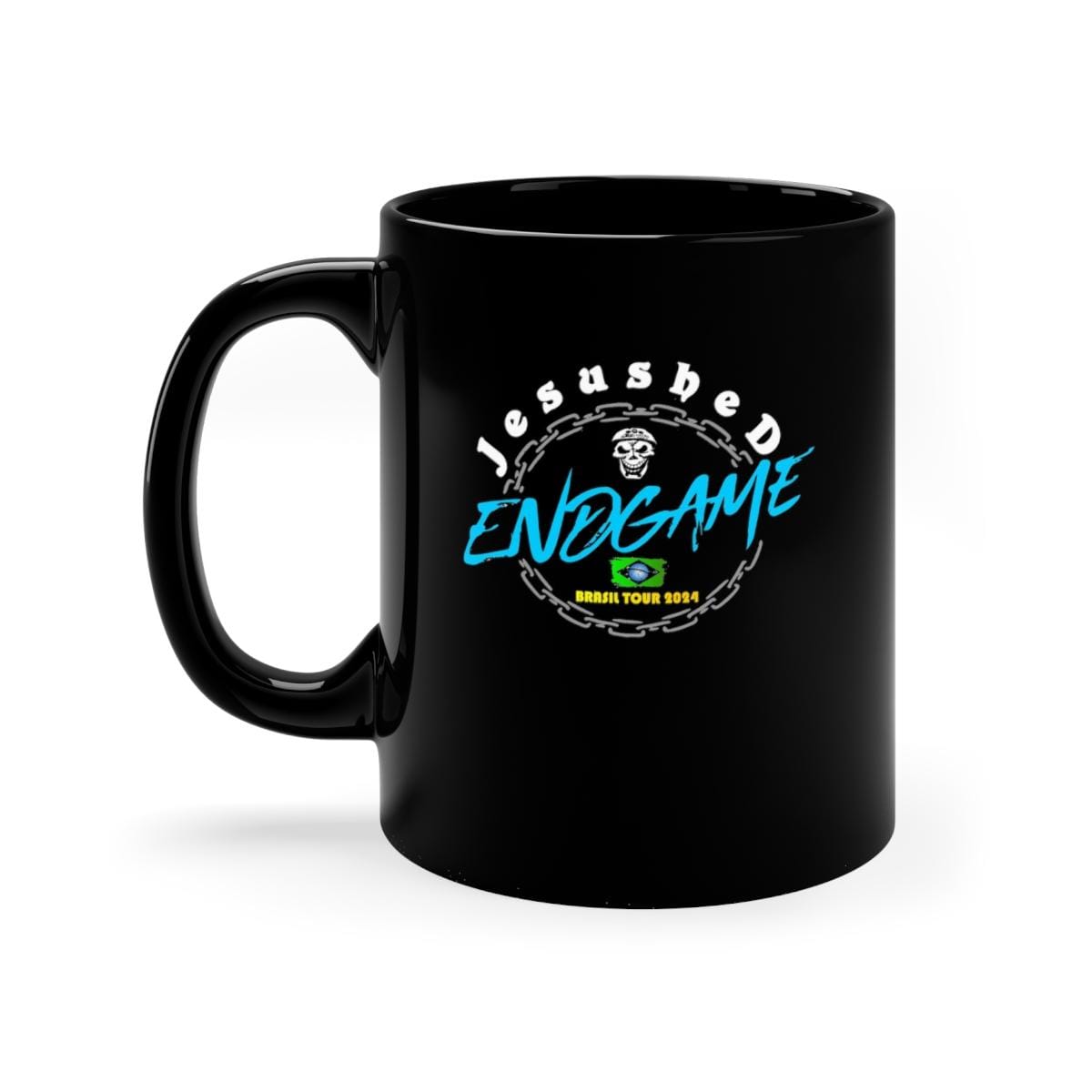 Jesushed - Endgame Brazil Tour 2024 Blue/Black 11oz Black mug