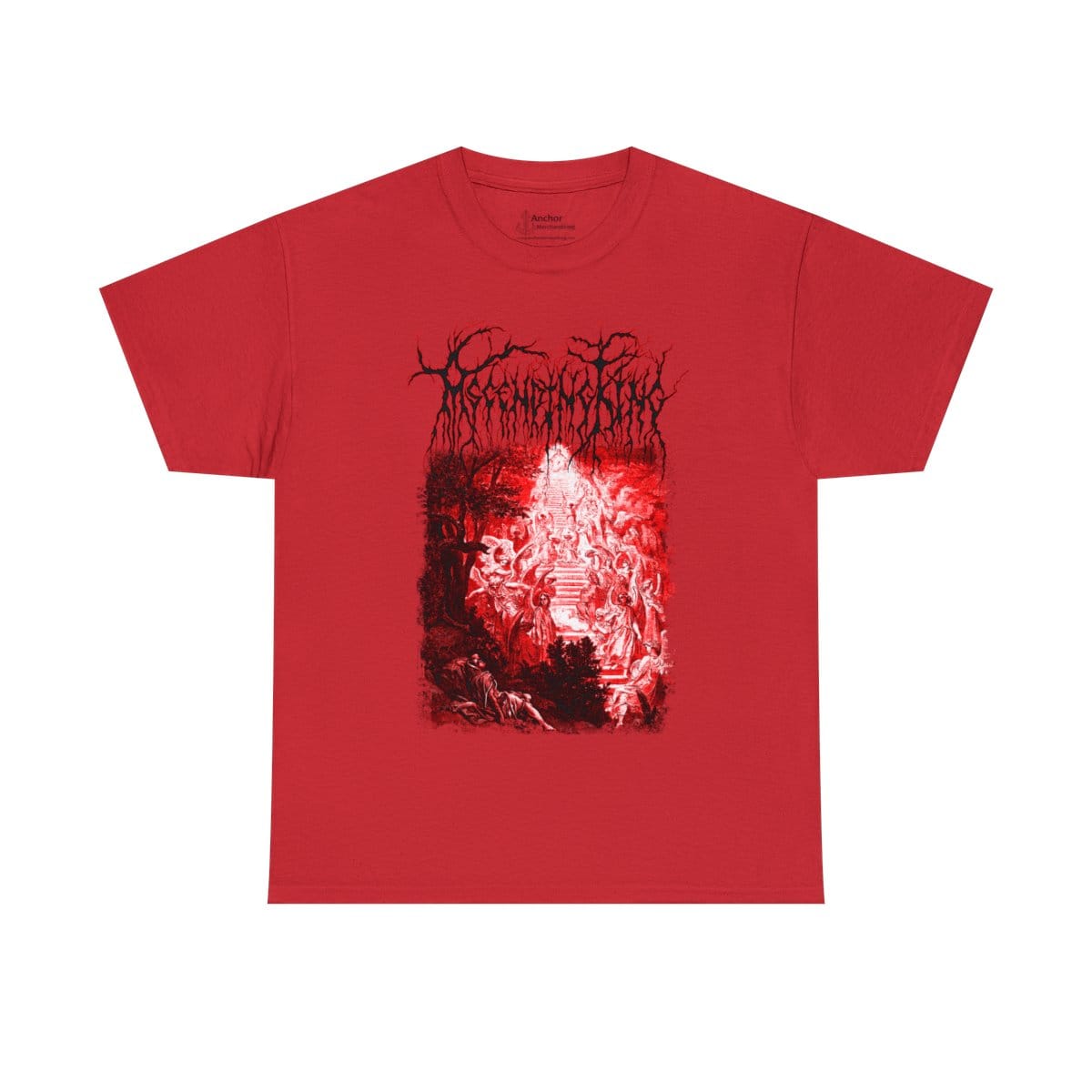 Ascending King - Jacob Dark Red Short Sleeve Tshirt