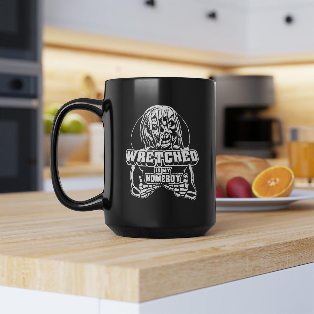 Wretched Graverobber - Wretched Is My Homeboy Black Mug 15oz