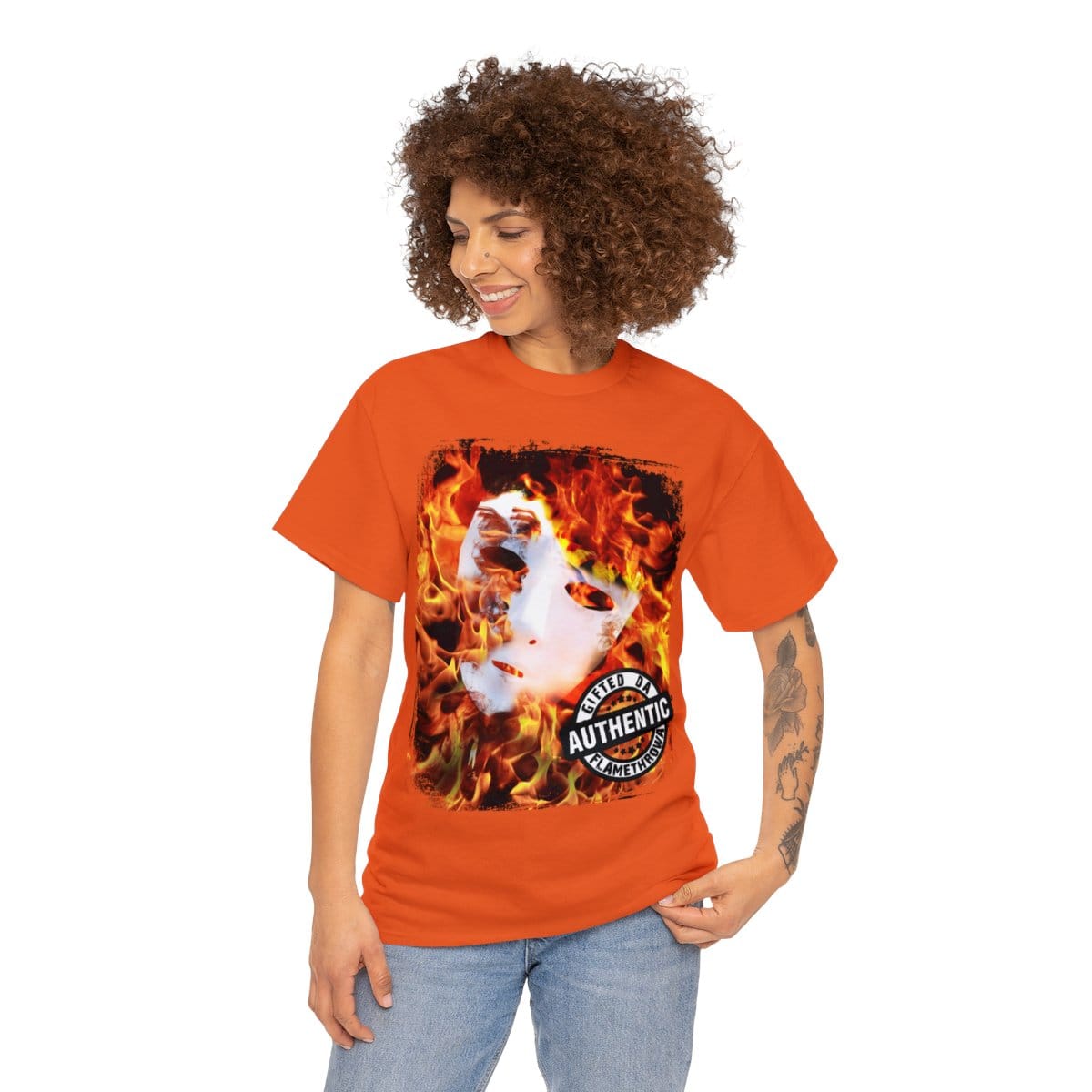 Gifted Da Flamethrowa - Authentic Short Sleeve Tshirt - Image 15