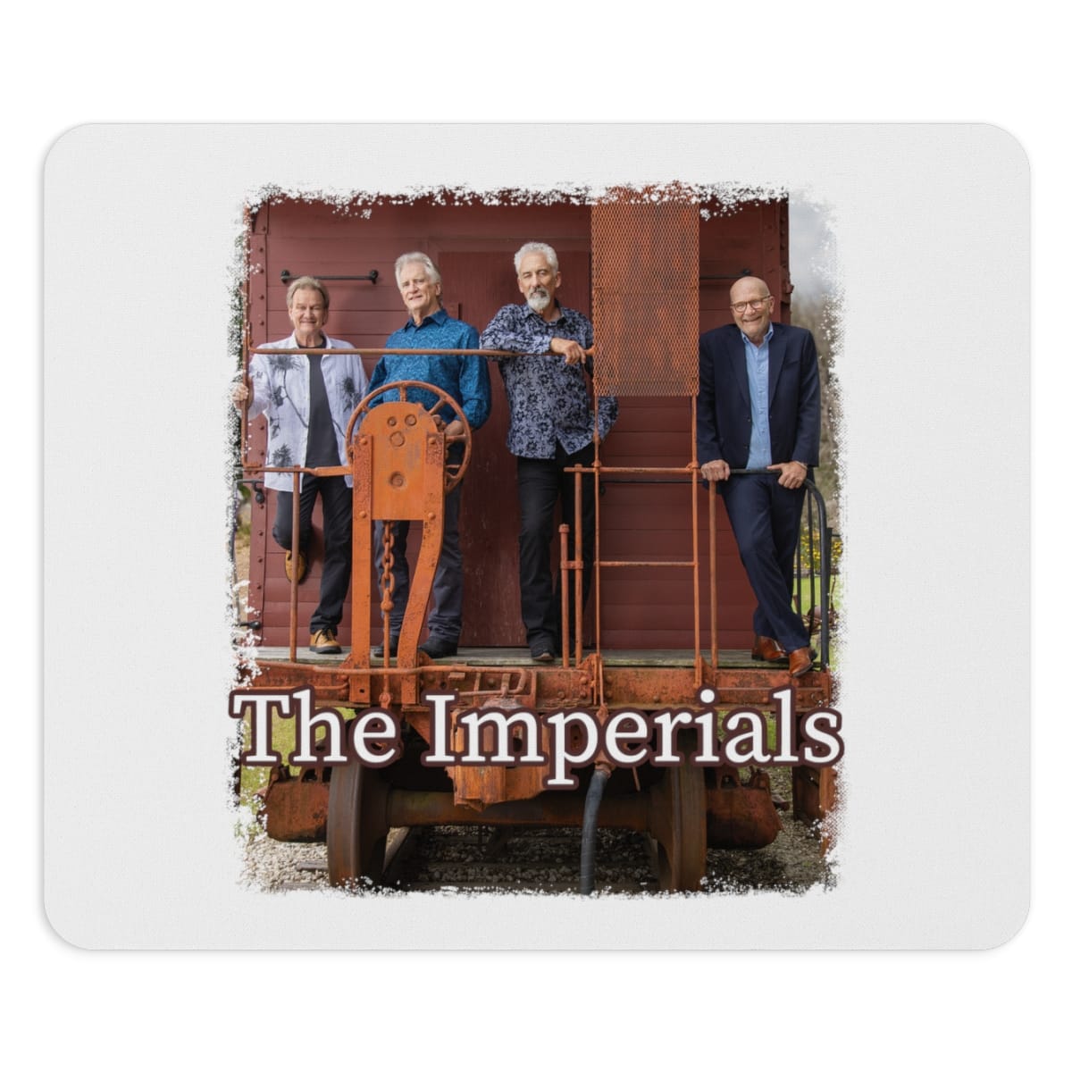 The Imperials Rectangular and Round White Mousepads