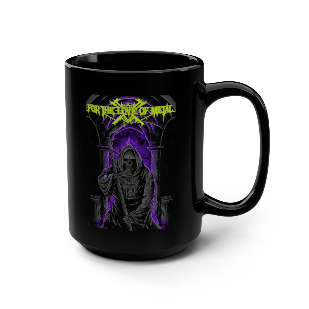 For The Love Of Metal - Grim Reaper 15oz Black Mug