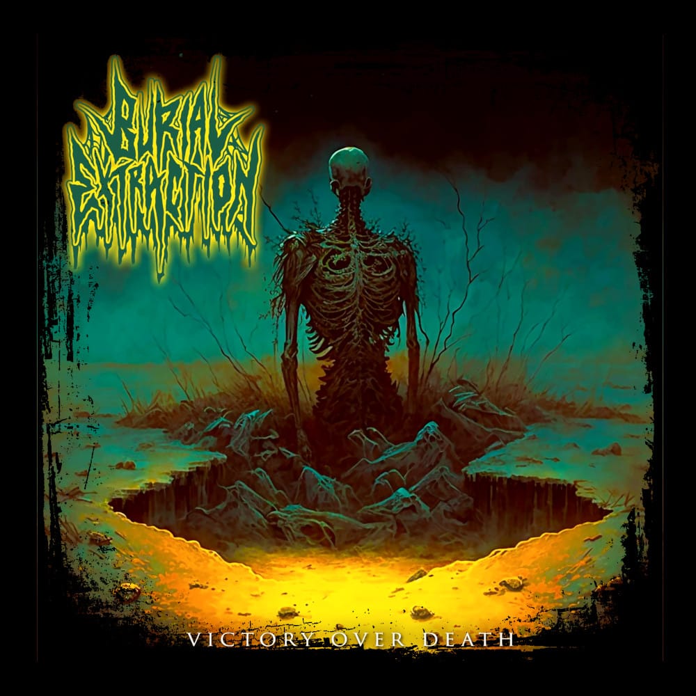 Burial Extraction - Victory Over Death (The Charon Collective) - Black Denim Printed Patches (2 sizes)