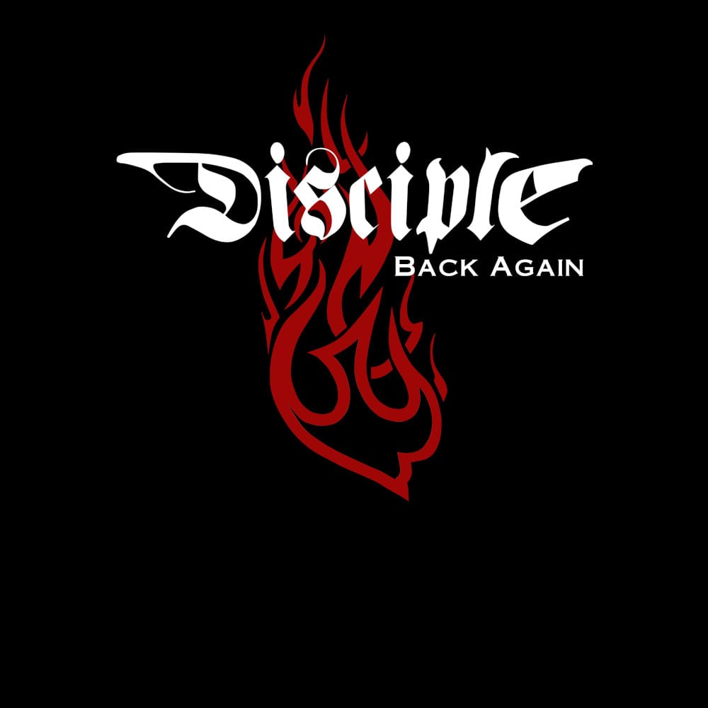 Disciple - Back Again - Black Denim Printed Patches (2 sizes)