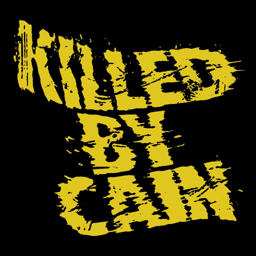 Killed By Cain Logo - Black Denim Printed Patches (2 sizes)