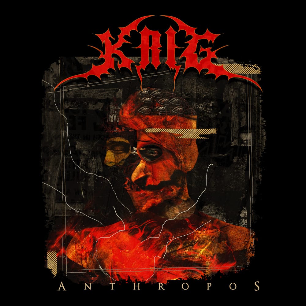 Krig - Anthropos - Black Denim Printed Patches (2 sizes)