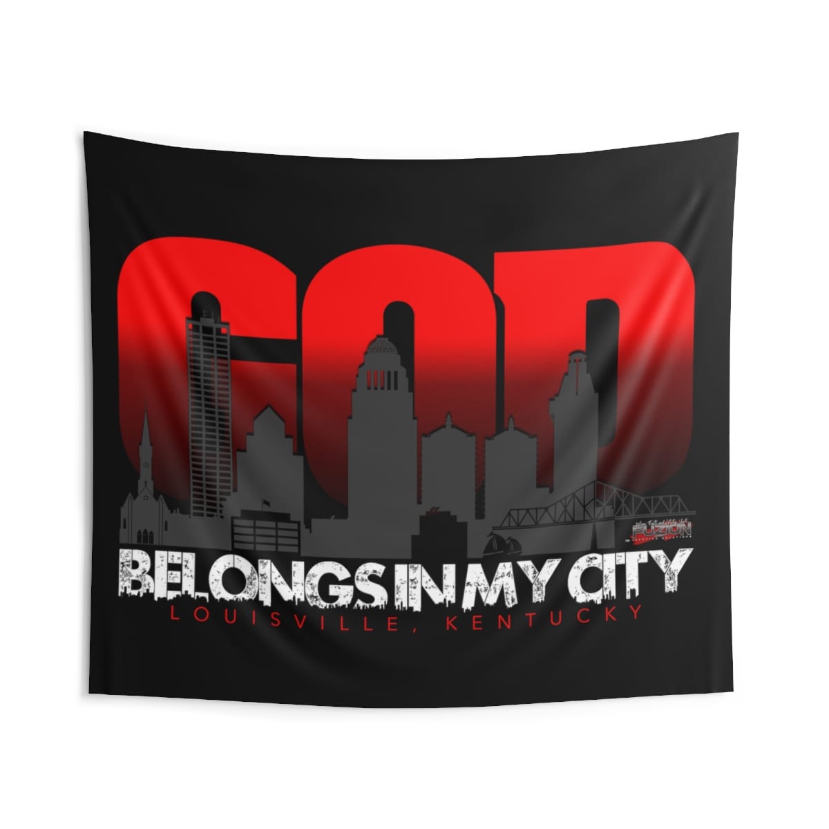 TheRiverKY - God Belongs Indoor Wall Tapestries