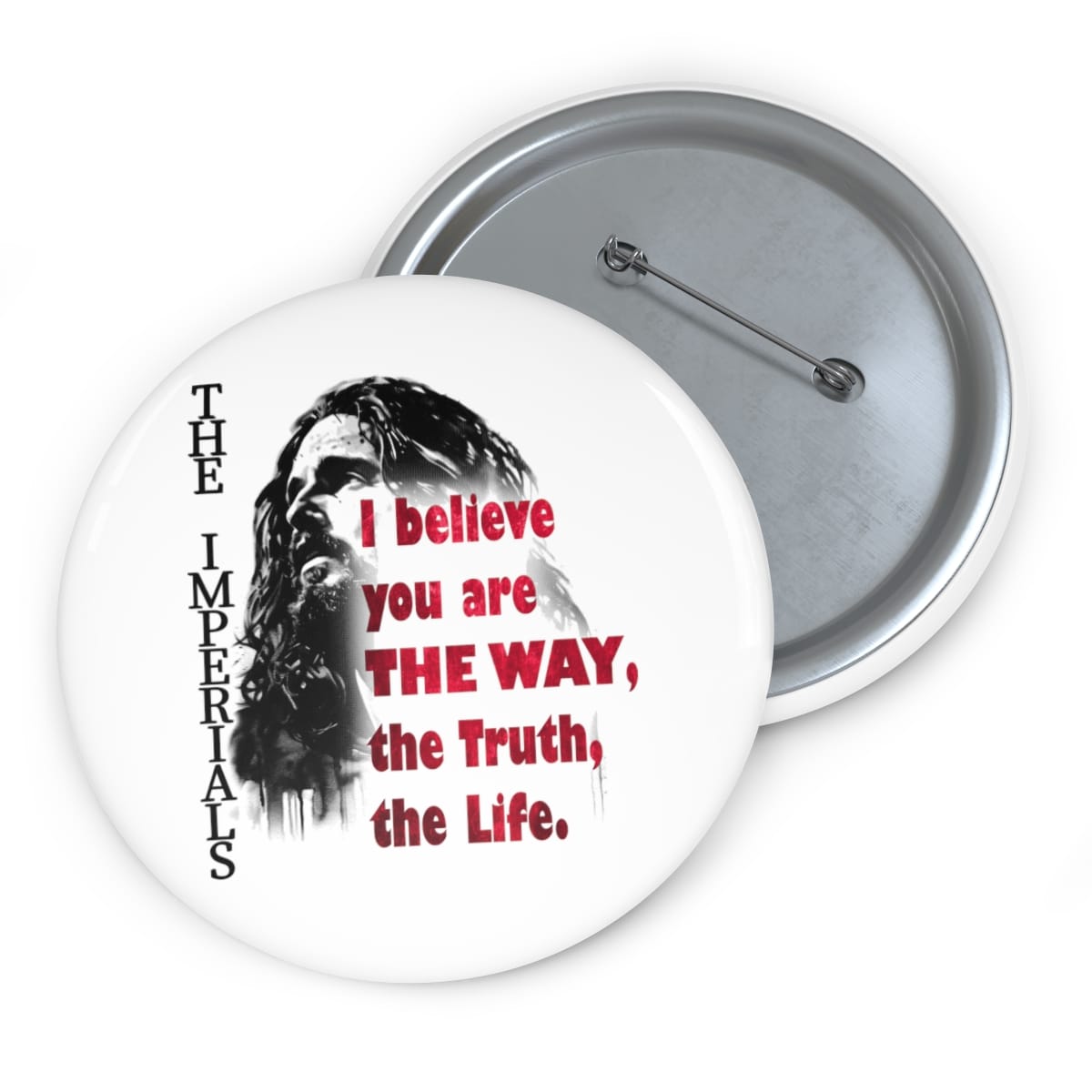 The Imperials - The Way White Pin Buttons