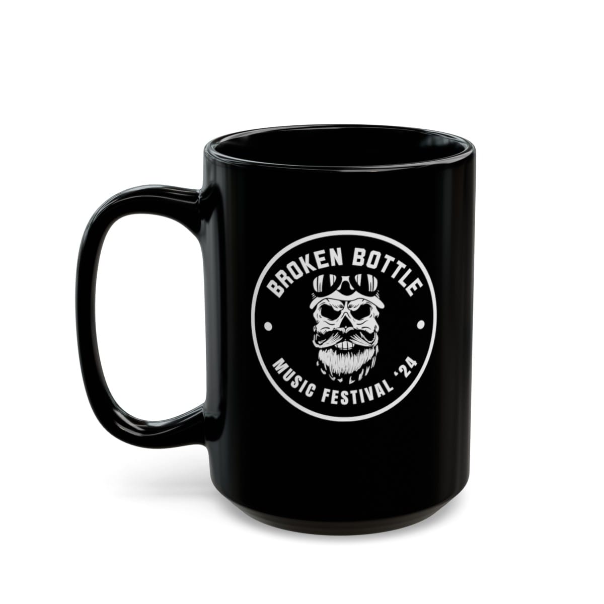Broken Bottle Music Festival Black Mugs (11oz, 15oz)
