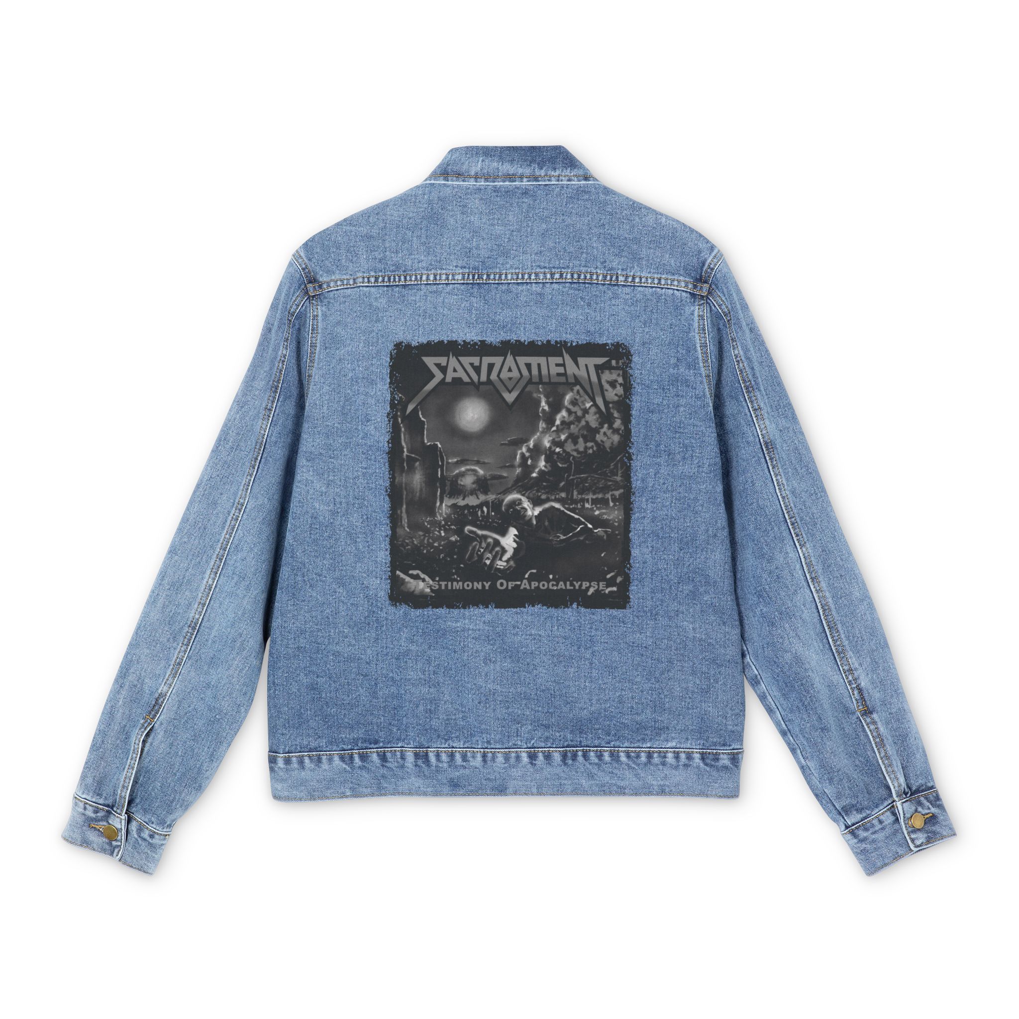 Sacrament - Testimony of Apocalypse black/white Men's Denim Jacket