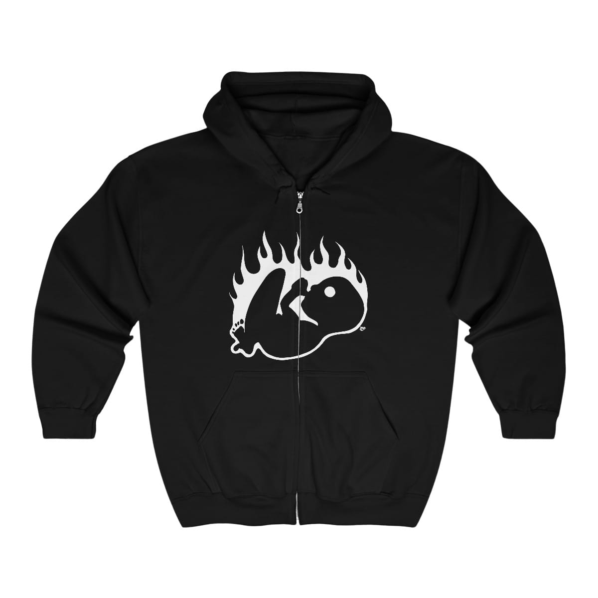 Fetus On Fire by The Wounded Society Full Zip Hooded Sweatshirt