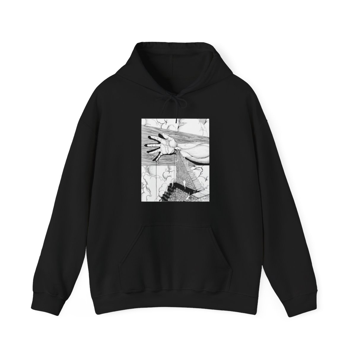 The Stairway by The Wounded Society Pullover Hooded Sweatshirt