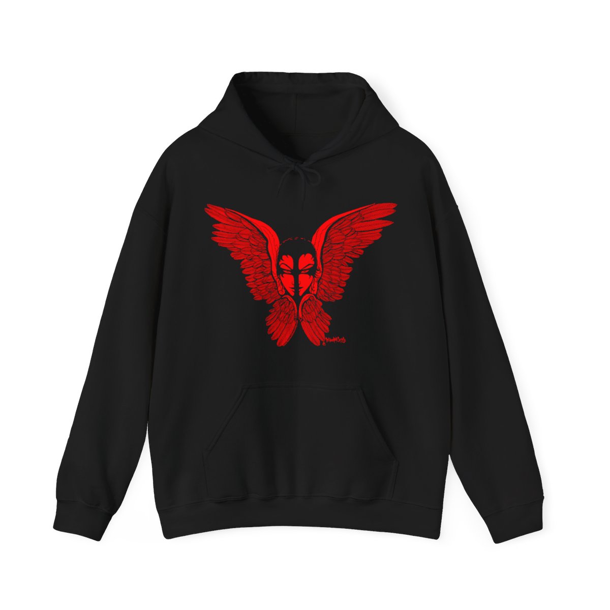 The Seraphim by The Wounded Society (Red) Pullover Hooded Sweatshirt