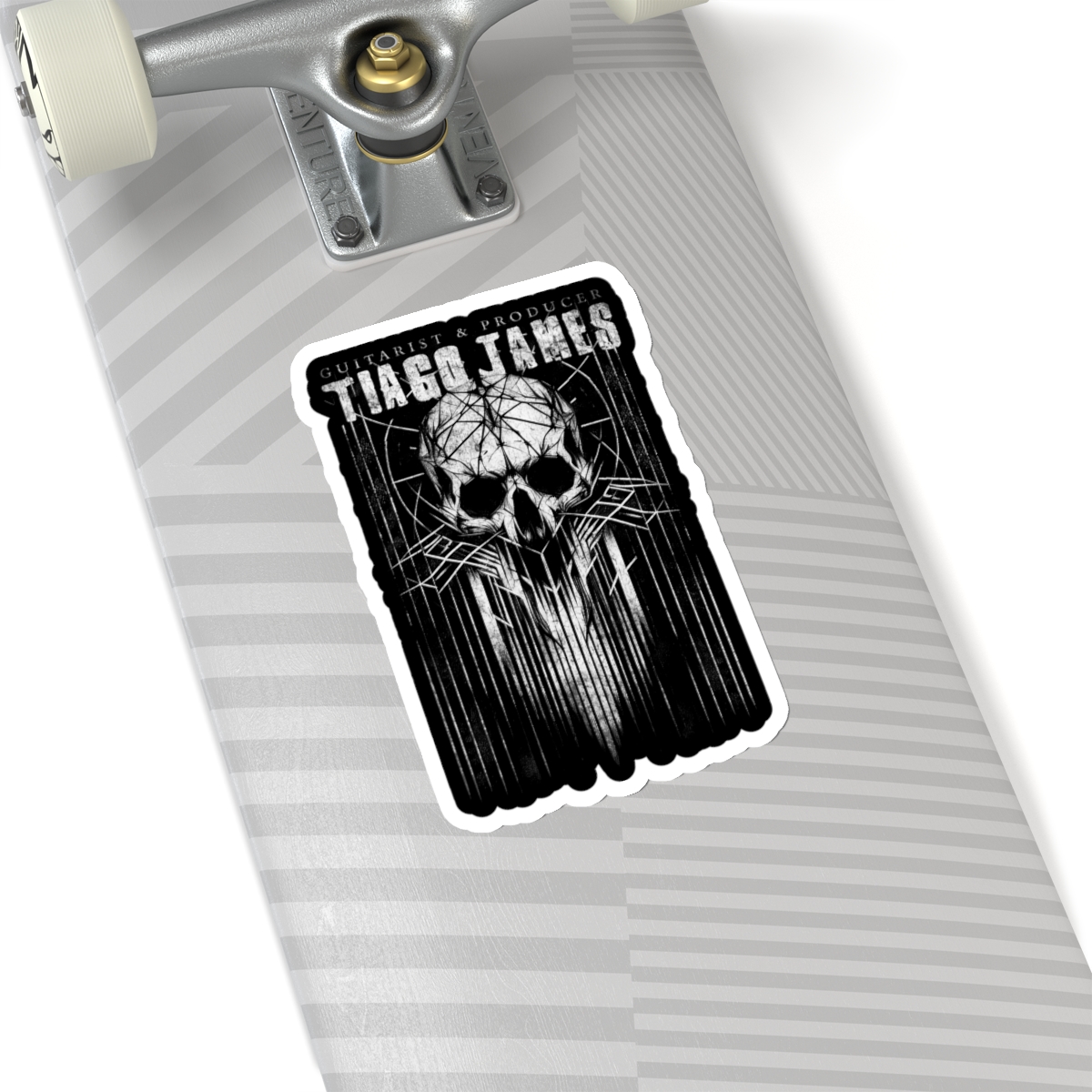 Tiago James Skull Die Cut Stickers