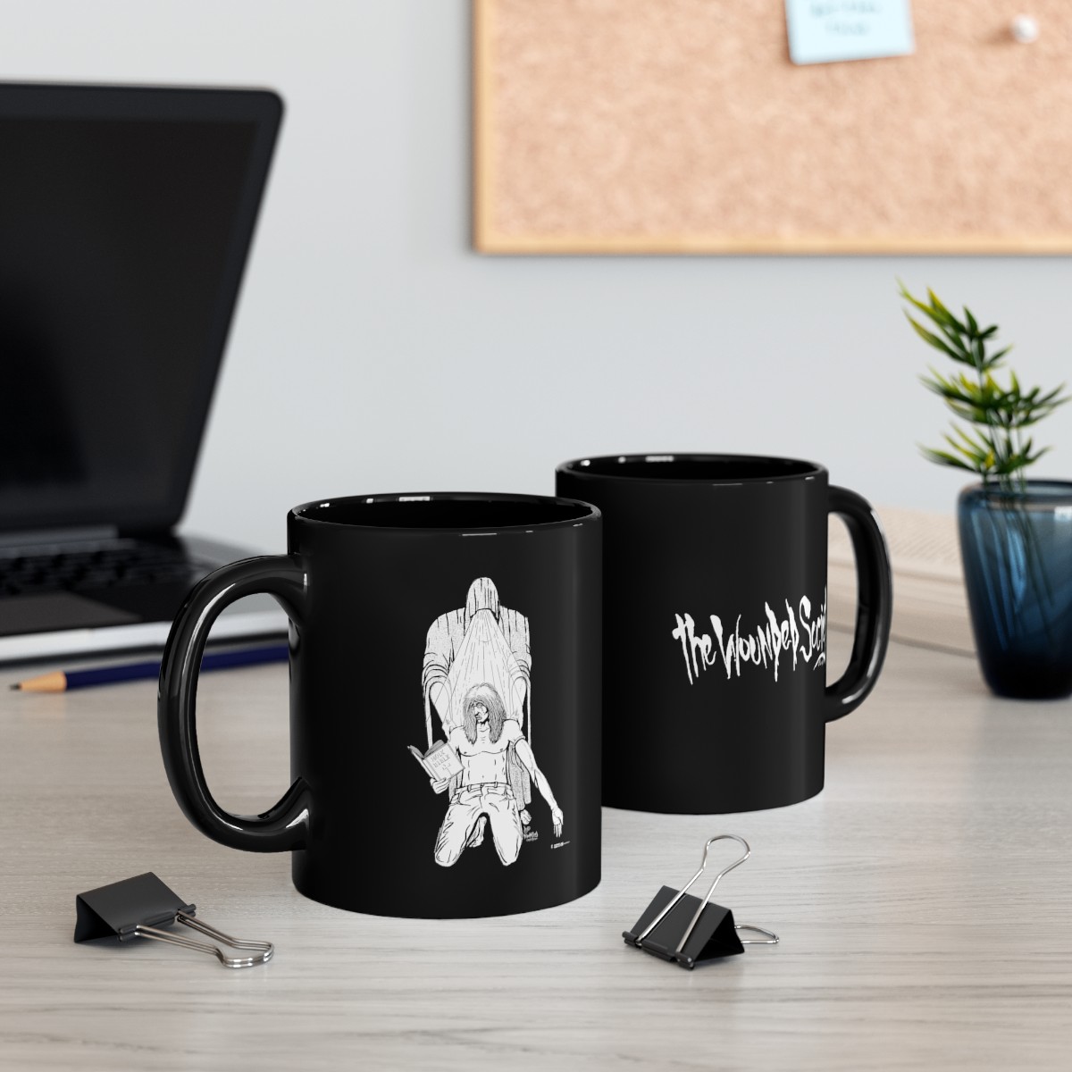 The Addict by The Wounded Society Black Mugs (11oz, 15oz)