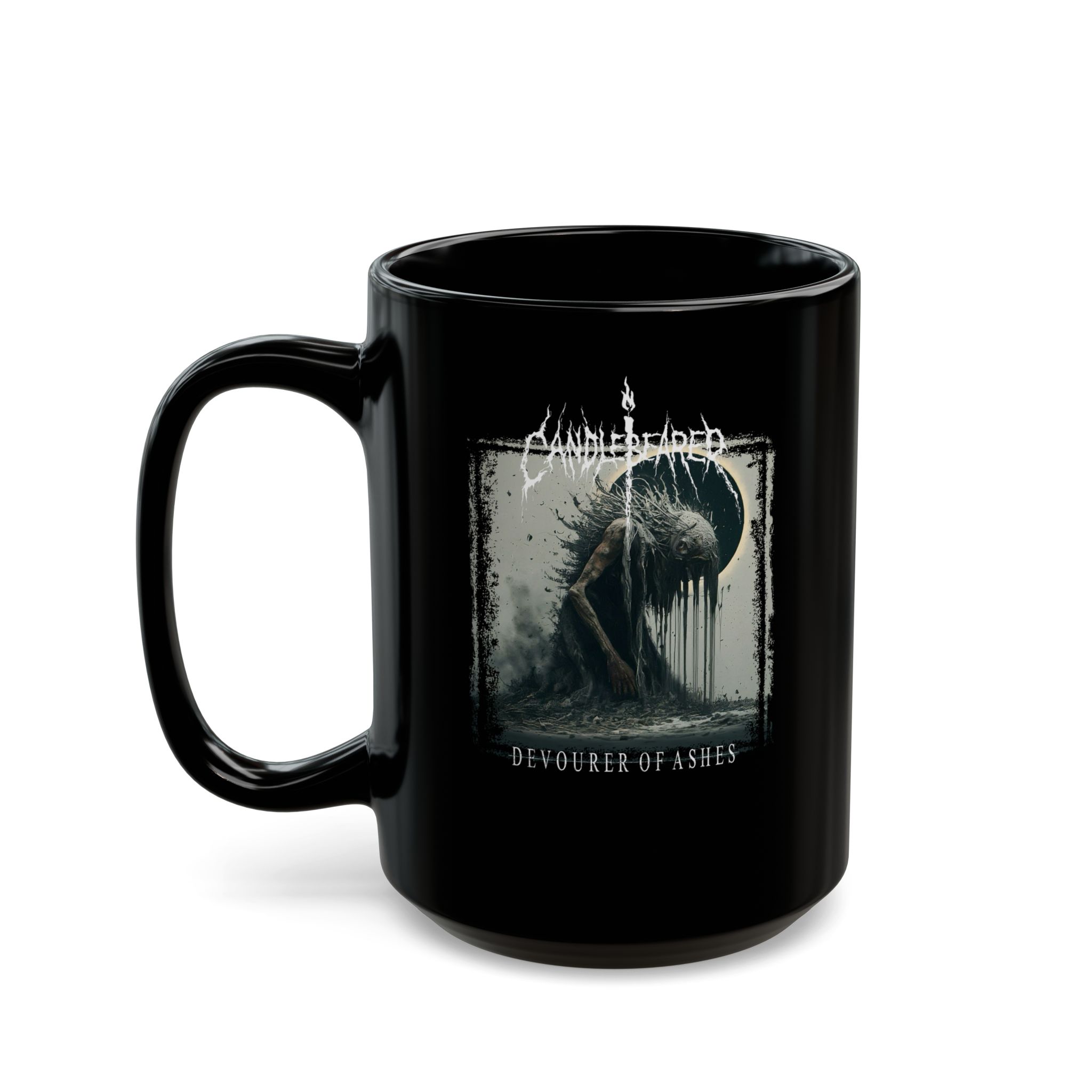 Candlebearer - Devourer of Ashes Black Mugs (11oz, 15oz)