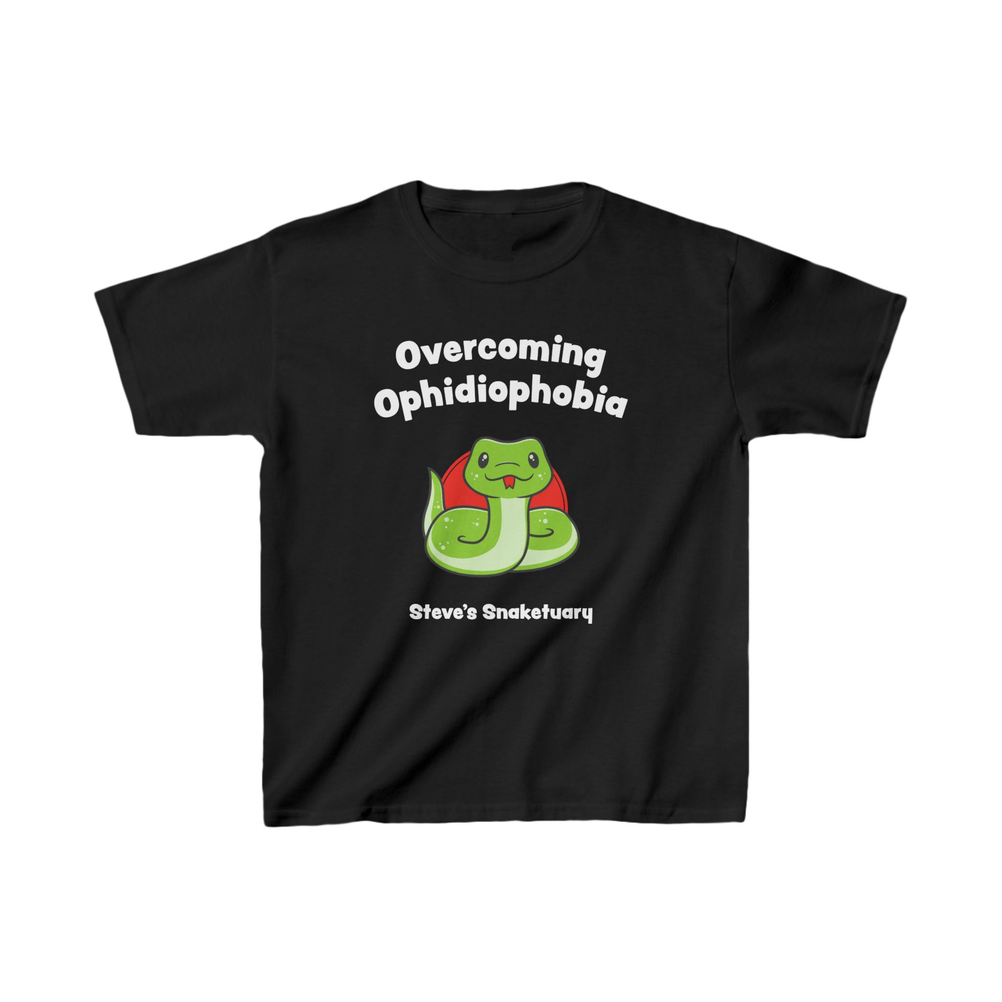 Steve's Snaketuary - Overcoming Orphidiophobia Children's Short Sleeve Tshirt